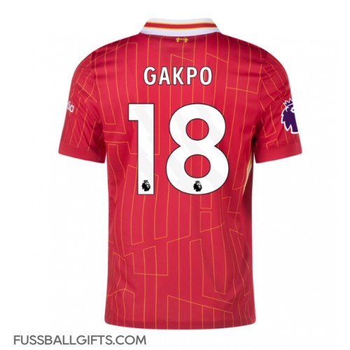 Liverpool Cody Gakpo #18 Fußballbekleidung Heimtrikot 2024-25 Kurzarm